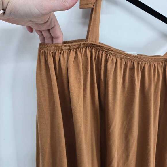 Stitchdrop womens size medium brown halter tie shoulder strap midi dress NWT - Picture 2 of 8